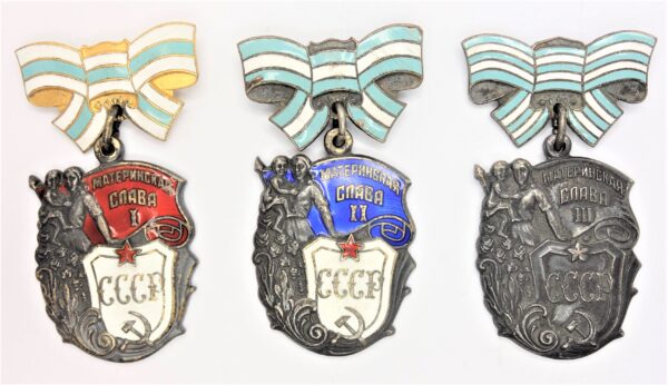 Group of Soviet Motherhood medals and orders