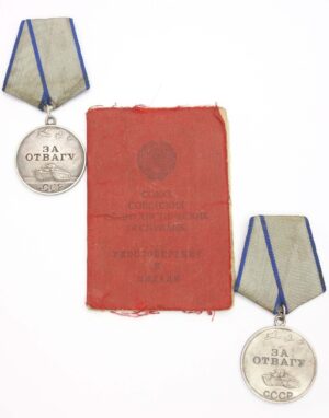 Group of Soviet Medals for Bravery