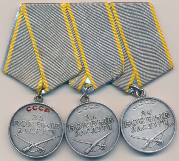 Medal for Battle Merit hand engraved serial number