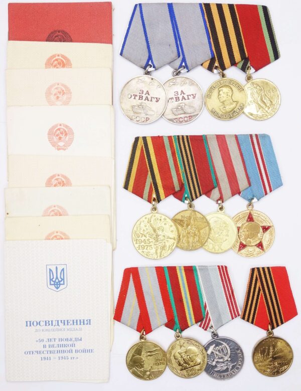 Group of Soviet medals