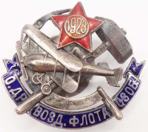 Badge of the Society of Friends of the Air Fleet of the North-Western Region (ODVF)