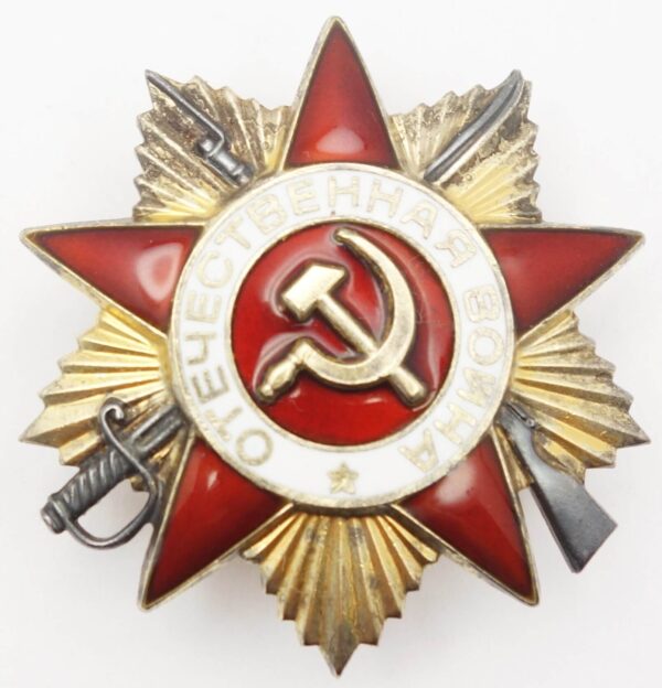 Soviet Order of the Patriotic War 1st class 1985 with award box