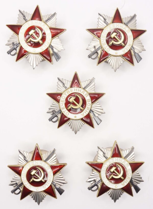 5 Consecutive Orders of the Patriotic War 2nd class