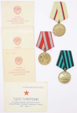 Group of Soviet Medals for Kiev, Königsberg and 30 Year Armed Forces