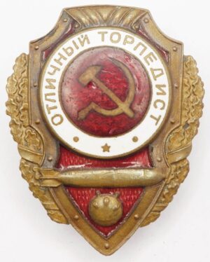 Soviet Excellent Torpedo Operator Badge
