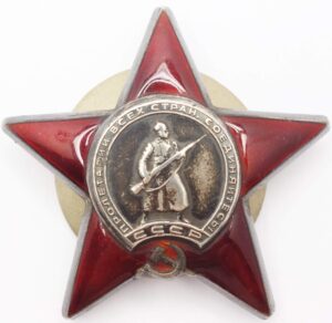 Soviet Order of the Red star to a paratrooper