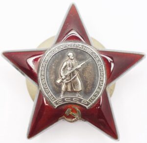 Soviet Order of the Red Star to a paratrooper