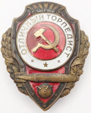 Soviet Excellent Torpedo Operator Badge
