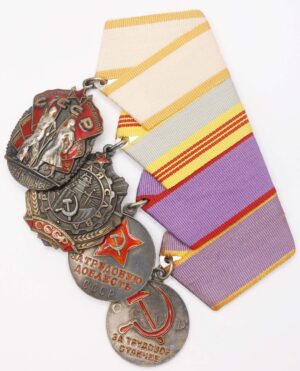 Group of Labor Orders and Medal