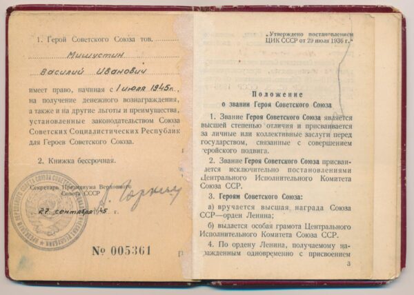 Group to a Hero of the Soviet Union #6580 with document, medals and badges - Image 8