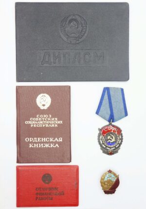 Group of an Order of the Red Banner of Labor