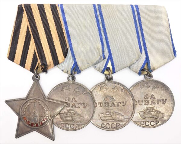 Documented group of an Order of Glory 3rd class