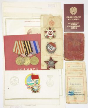 Documented Group of Soviet Awards. Order of the Red Banner