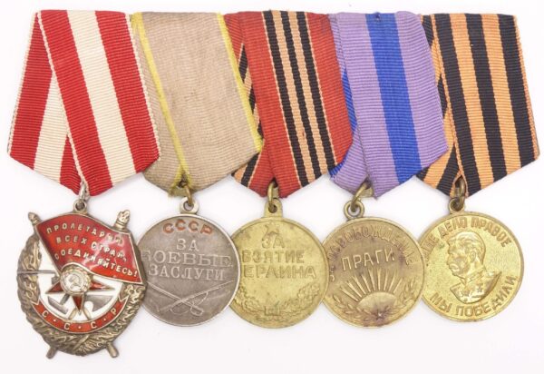 Group of Soviet Awards Red Banner