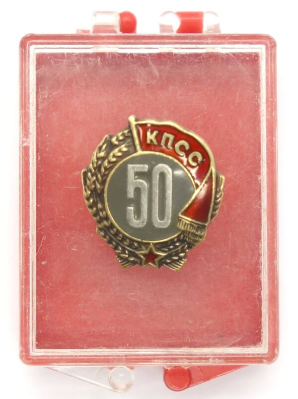 Badge for 50 Year Membership of the Communist Party