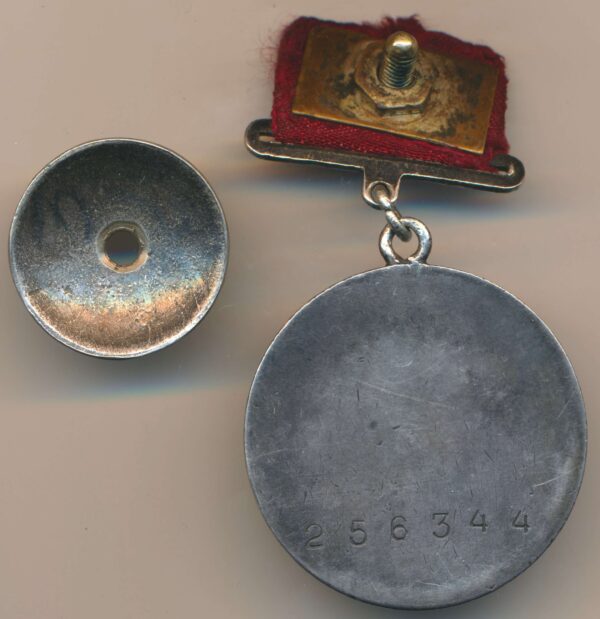 Medal for Bravery on rectangular suspension