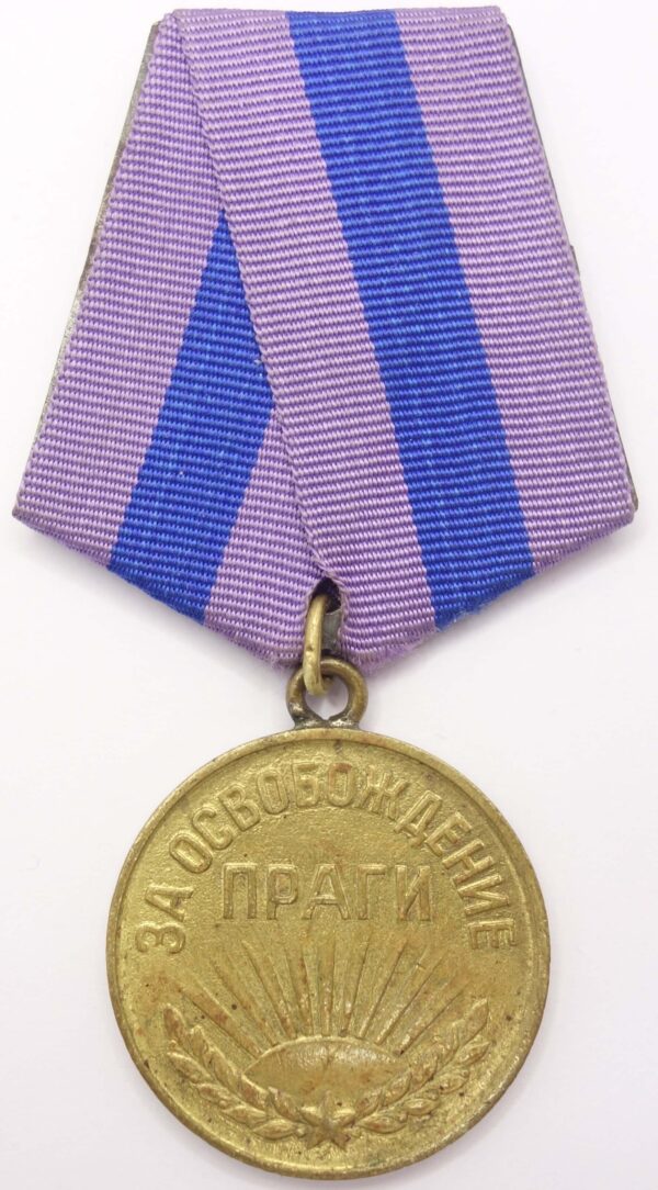 Soviet Medal for Prague to a woman