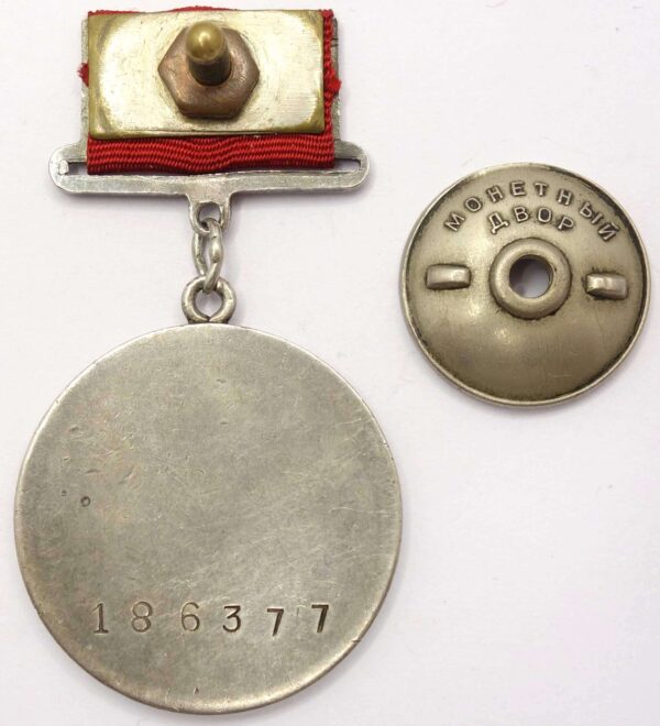 Medal for Bravery on rectangular suspension