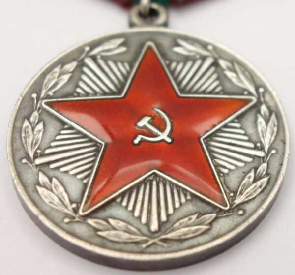 Soviet Medal for Impeccable Service 1st class (MVD) in solid silver - Image 7