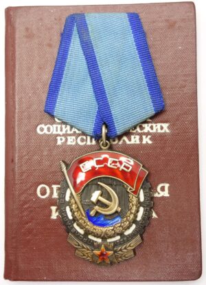 order of the Red Banner of Labor with booklet