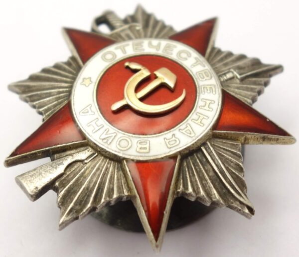 Soviet Order of the Patriotic War 2nd class #118946 'Eccentric' circle variation - Image 6