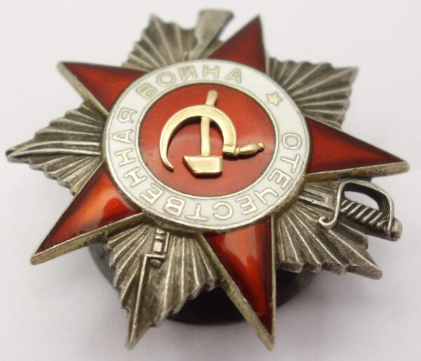 Soviet Order of the Patriotic War 2nd class #118946 'Eccentric' circle variation - Image 7