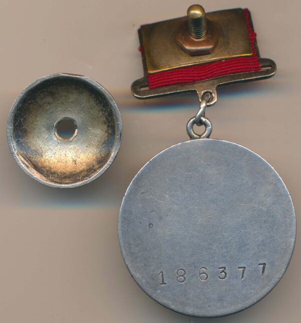 Medal for Bravery on rectangular suspension