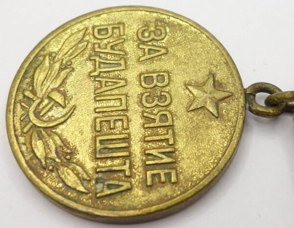 Soviet Medal for the Capture of Budapest variation 1b - Image 8