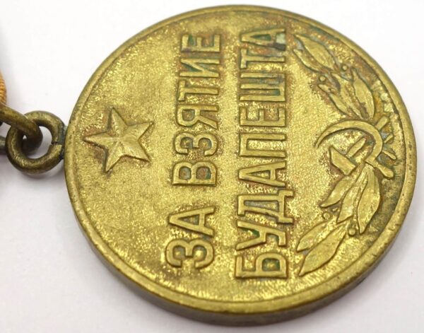 Soviet Medal for the Capture of Budapest variation 1b - Image 9