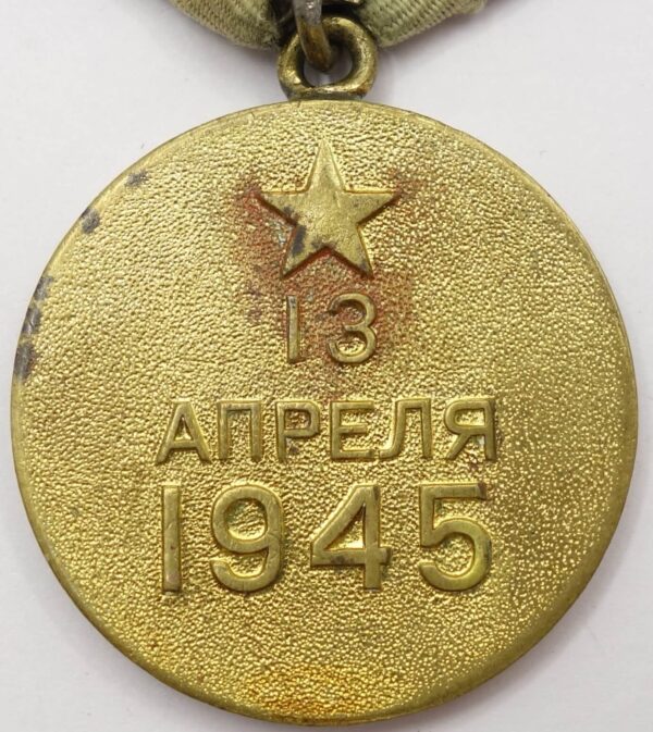 Soviet Medal for the Capture of Vienna variation 1 - Image 2