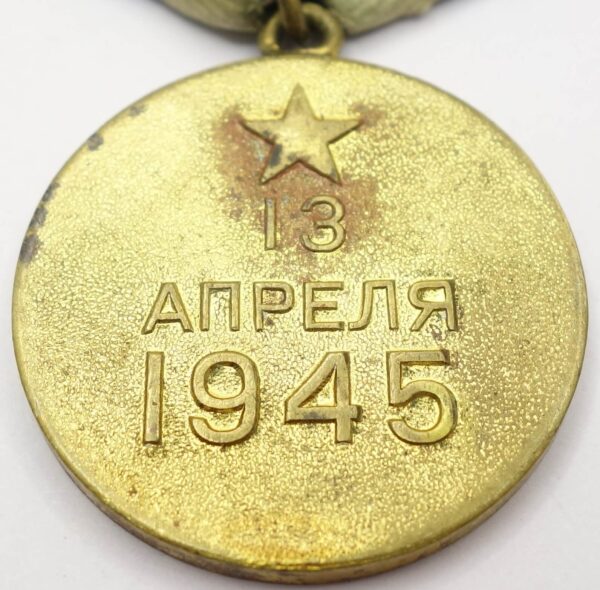 Soviet Medal for the Capture of Vienna variation 1 - Image 10