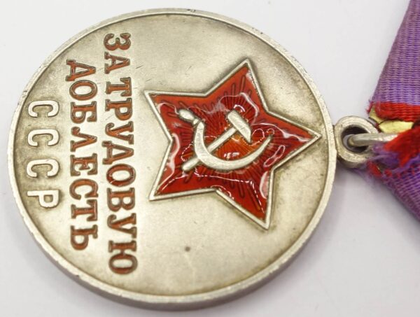 Soviet Medal for Labor Valor - Image 8