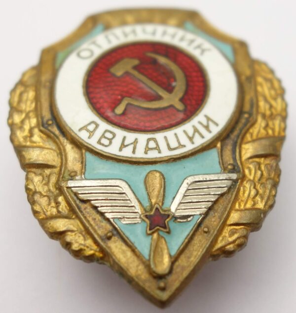 Soviet Excellent Air Force badge - Image 4