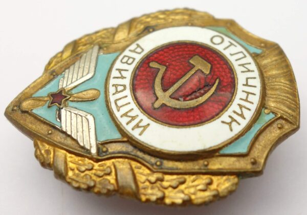 Soviet Excellent Air Force badge - Image 5