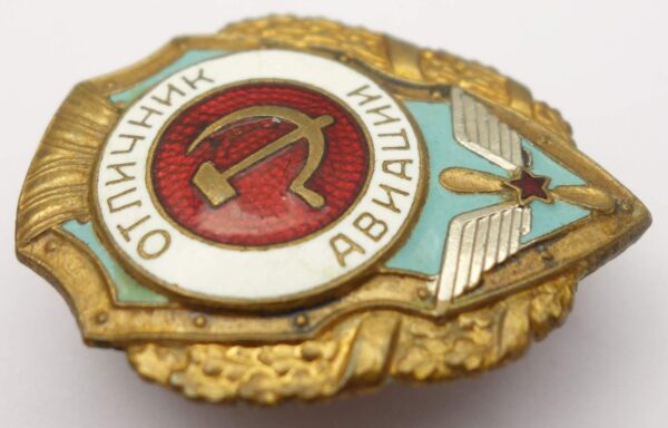 Soviet Excellent Air Force badge - Image 6