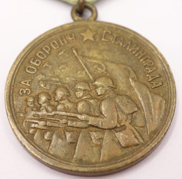 Soviet Medal for the Defense of Stalingrad variation 1 with document - Image 8