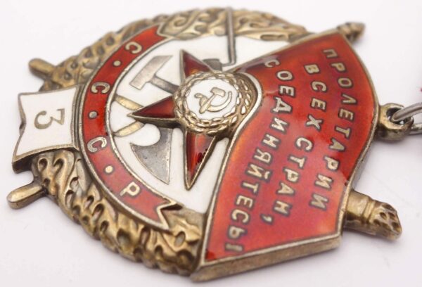 Soviet Order of the Red Banner 3rd award #6134 - Image 8