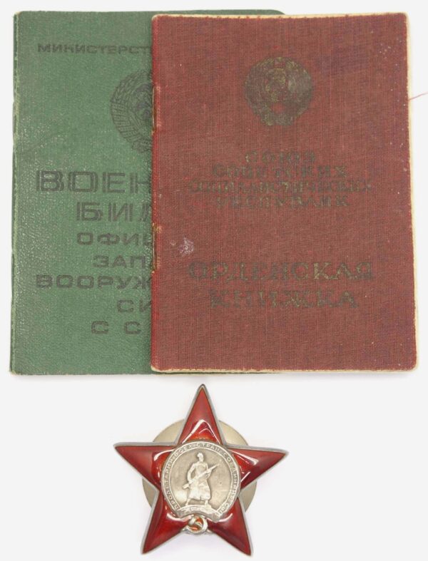 Order of the Red Star to SU-76 commander