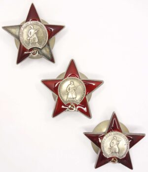 Group of 3 Red Stars