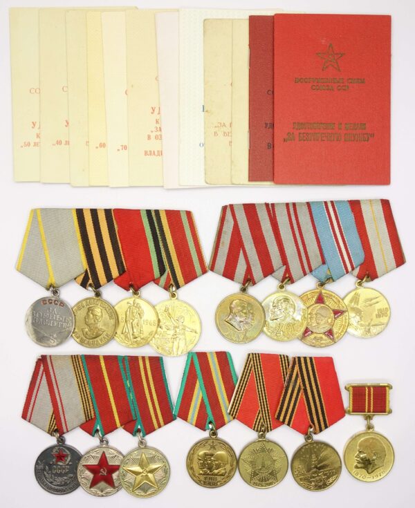 Complete Documented group of an Order of the Patriotic War 2nd and 1st class