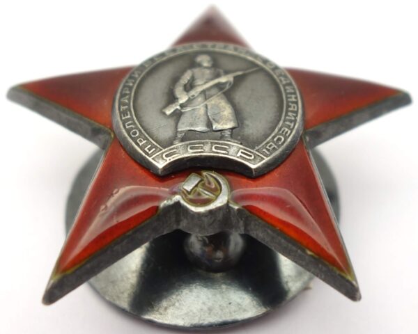 Documented Group of Soviet Awards. Red Banner #269394, Order Patriotic war 2nd class #271106, Orders of the Red Star #289437 + more - Image 25