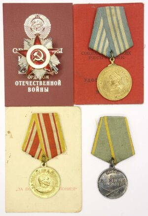 Medal of Nakhimov with document