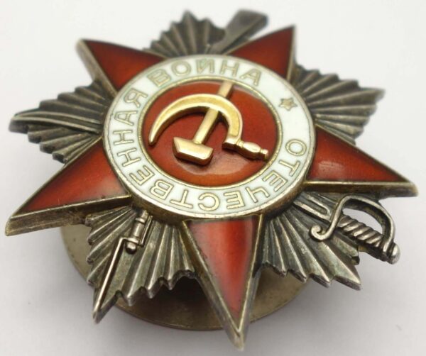 Complete Group consisting of an Order of the Patriotic War 2nd class #491710 and two Red Stars #567128 & #961691 - Image 8