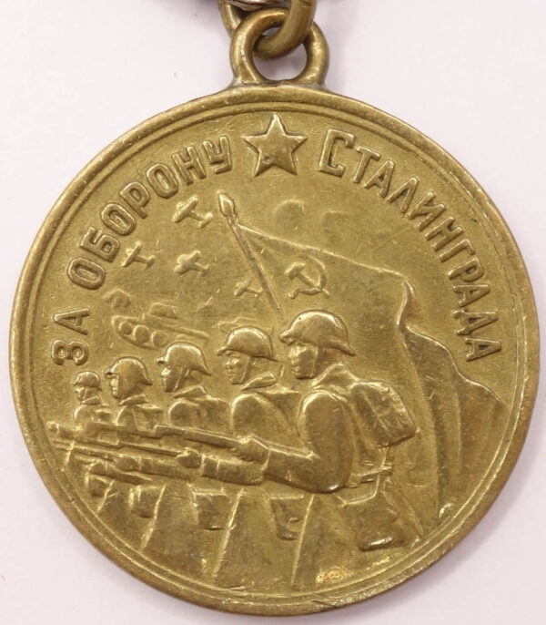 Soviet Medal for the Defense of Stalingrad variation 1 with document to a female - Image 4