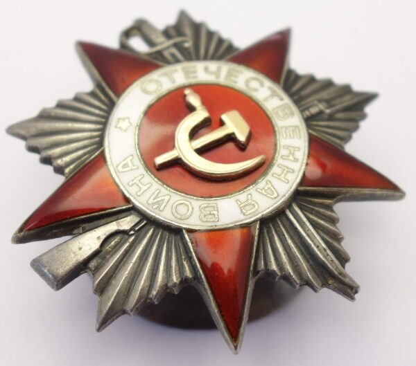 Soviet Order of the Patriotic War 2nd class #155800 - Image 6