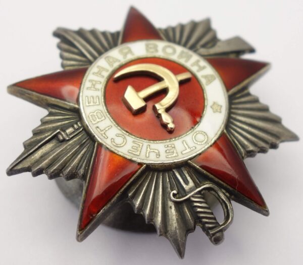 Soviet Order of the Patriotic War 2nd class #155800 - Image 7