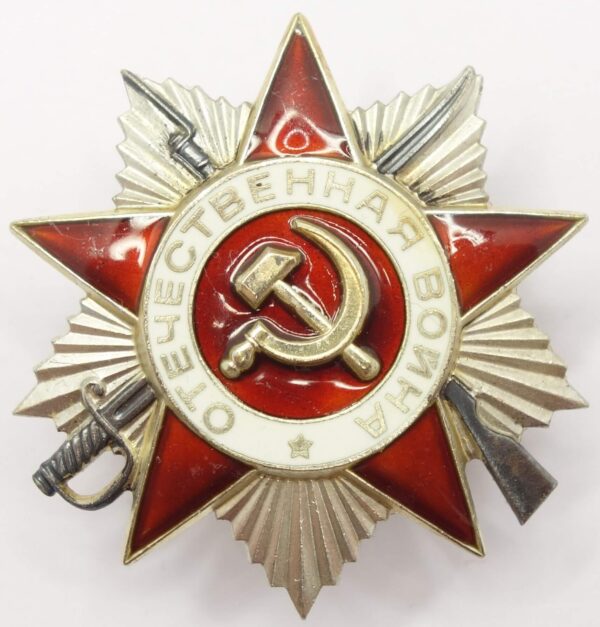 Documented group of an Order of the Red Star #1811211, Medals for Bravery #996740 + #2428981, two (!) jubilee Orders of the Patriotic War - Image 30