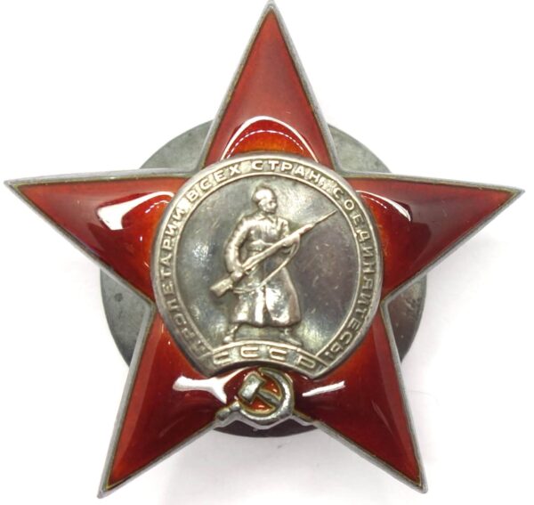 Group of 3 Red Stars to fighter pilot