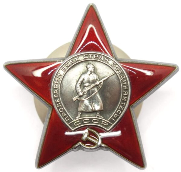 Group of 3 Red Stars to fighter pilot