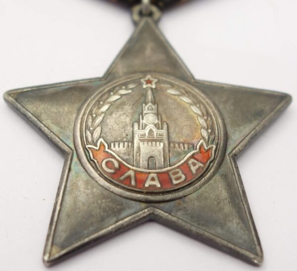 Documented Group of an Order of Glory 3rd class #207326, Medal for Bravery #3043053 and  Medal for Combat Merit #538168 - Image 8